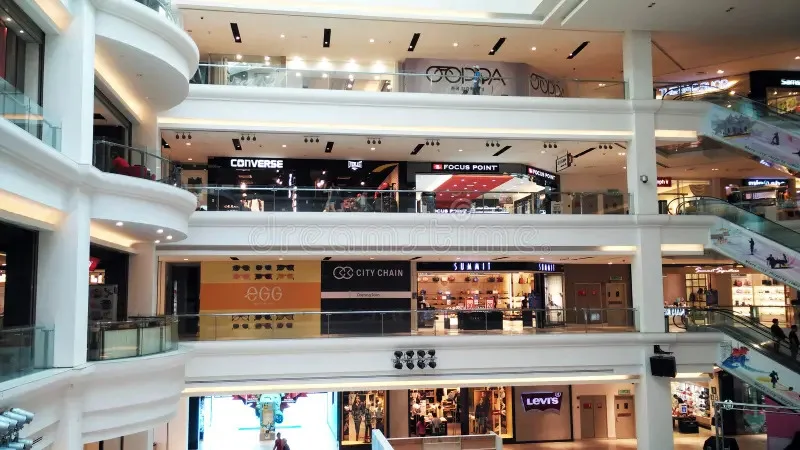 Shoppers inside Johor Bahru City Square mall.